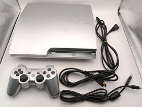 Sony PlayStation 3 PS3 Slim Satin Silver CECH-2500A 160GB Console Boxed Tested
