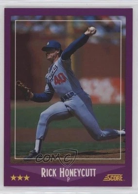 1988 Score Factory Set High Gloss Rick Honeycutt #87 - Image 1 of 2