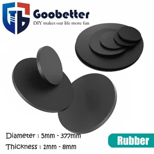 RUBBER DISCS WASHERS,ROUND GASKET PAD BUSHINGS SPACER WASHER NON-SLIP CUSHIONING - Picture 1 of 231