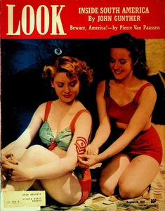 Look Magazine August 26 1941 Peggy Moran Elaine Morey John Gunther - Picture 1 of 2