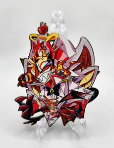 Hazbin Hotel Demon Form Lucifer - HUNTERFLOWERPIN - VARIANTE NÍQUEL NEGRO - Imagen 1 de 7