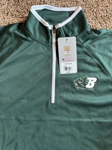 NCAA Binghamton University Shirt Herren Small grün 1/4-Reißverschluss Pullover neu mit Etikett - Bild 1 von 9