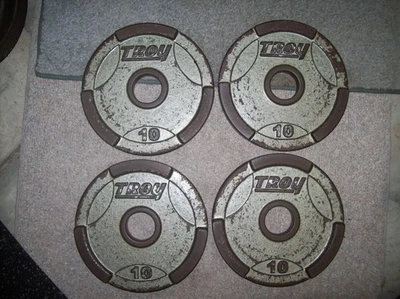 TROY BARBELL OLYMPIC 10s BODYBUILDING Strongman FITNESS HomeGym york EXERCISE - Image 1 of 2