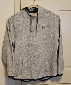 Hollister Hoodie Mens  XXL Gray Pullover Kangaroo Pocket Long sleeve Preppy logo - Picture 1 of 11
