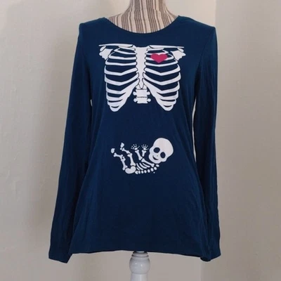 Amazon Essentials Halloween Maternity Bump Top Long Sleeve Tee Size Maternity M - Image 1 of 4