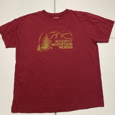 Marmot Short Sleeve Shirt Men's Large Burgundy Used - Image 1 of 4