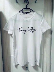 tommy hilfiger damen t-shirt, weiß, Größe: S - Bild 1 von 2