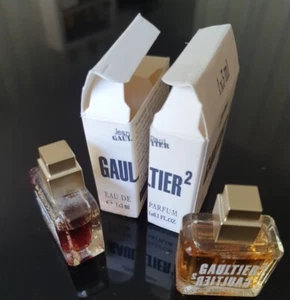 Parfum Miniatur GAULTIER 2 Schachteln Emantées 2 Miniaturen × 3 ml Vintage - Bild 1 von 2