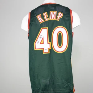 Maglia personalizzata firmata/autografata SHAWN KEMP - Seattle SuperSonics #40 - Foto 1 di 1