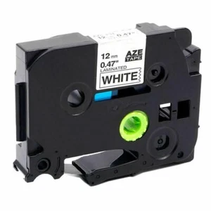 TZe231 Compatible Label Tape for Brother P-Touch 12mm black on white - Picture 1 of 5
