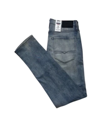 Pantalones de mezclilla cómodos elásticos calce cónico ajustados Denizen Levis 286 talla 32 nuevos con etiquetas Foto 1 de 4