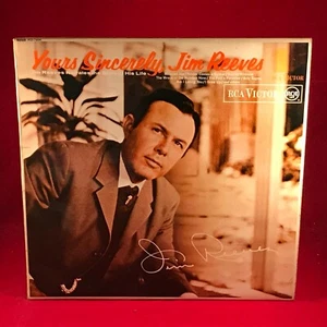 JIM REEVES Yours Sincerely, Jim Reeves 1967 UK VINYL LP RCA Victor record - Picture 1 of 3