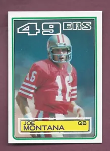 RAZOR SHARP PACK FRESH 1983 TOPPS FOOTBALL #169 JOE MONTANA HOF 49ERS X438 - Picture 1 of 2