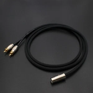 5 PIN DIN PLUG TO PHONO RCA PLUGS OFC CABLE FOR NAIM 2M - Picture 1 of 3