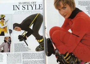 1996 COUNTRY LIFE Mag. DOUGLAS HOGG Ski Fashion LYME PARK Baldev Karavadra (1905 - Picture 1 of 6