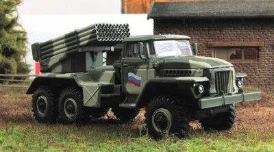 1:72 Soviet self-propelled rocket launcher system BM-21 Grad camouflage №89 - Image 1 of 2