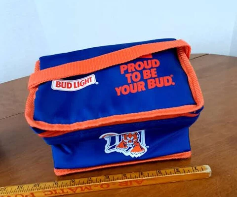 Detroit Tigers Baseball Vinyl Bud Light 6 Pack Cooler Cover