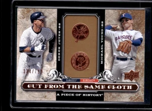 2008 UD A Piece Of History Derek Jeter Michael Young /799 Yankees - Picture 1 of 2