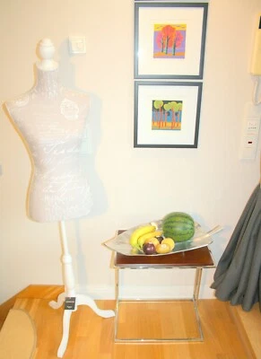 Obstschale, Blattform 65 cm, Einzelstück, Vollmetall, hochwertig, orig. Rahaus   - Bild 1 von 4