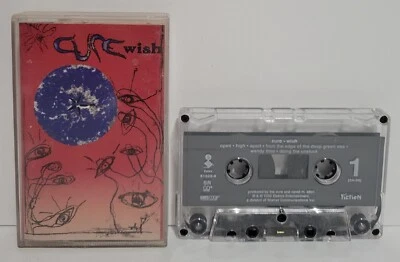 1992 The Cure Wish Cassette Tape 90s Alternative Rock Friday Im In Love Darkwave - Image 1 of 2