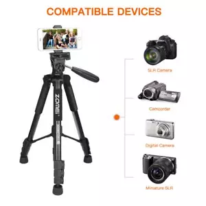 ZOMEI Q222 Supporto per fotocamera da viaggio portatile treppiede in alluminio monopiede leggero - Foto 1 di 12