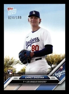 EMMET SHEEHAN 2024 Topps NOW ROAD TO OPENING DAY DODGERS PEARL 24/199 OD-275 RC - Picture 1 of 2