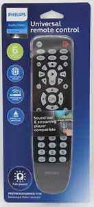 Philips SRP9368D/27 Universal TV Remote Control 6 Device Sound Bar Streaming NEW - Picture 1 of 8