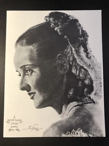 1962 BETTE DAVIS Academy Award Volpe Portrait 1938 Best Actress, JEZEBEL - Picture 1 of 5