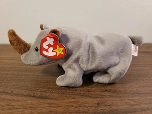 Ty Beanie Baby, Spike The Rhino - Picture 1 of 4