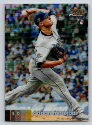 2020 Stadium Club Chrome Gold Refractors #84 Adrian Morejon 50 (ref 186112) - Image 1 of 2