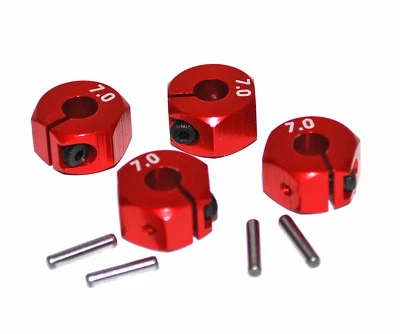 1/10 Rc Drift Car Aluminium 12mm Hex Wheel Hub For 3Racing Sakura Mst Yokomo red - Image 1 of 4