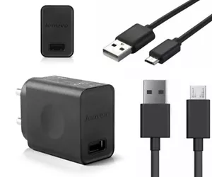 GENUINE LENOVO CP36 2A EU 2-Pin PLUG & MICRO USB FOR YOGA TAB 2 TAB 3 K5 K8 P2 - Picture 1 of 8