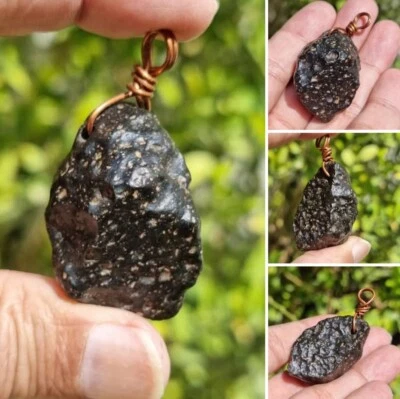 Духовный قلاده هبهاب لون اسود Habh черный камень амулеты подвеска очень редкая - Изображение 1 из 4
