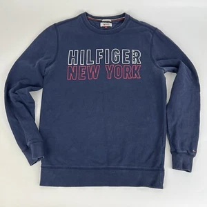Suéter Jersey Vintage Tommy Hilfiger Denim Nueva York Azul Marino Talla Para Hombres UK M - Imagen 1 de 5