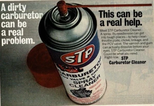 Pubblicità Stampa Vintage 1977 STP A Carburatore Sporco può essere un vero problema un vero aiuto - Foto 1 di 2