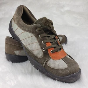 STEVE MADDEN Brown Orange Suede Leather Casual Shoes Womens Size US 9.5 B - Picture 1 of 5