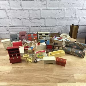 1970’s Vintage Lundby And More Doll House Furniture Lot Of 52 Multiple Pieces - Picture 1 of 24