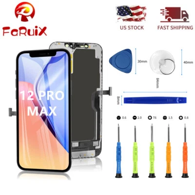 FARUIX For iPhone 12 Pro Max LCD Screen Replacement 3D Touch Screen Display Repair kit