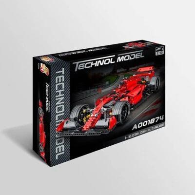 🏎 FERRARI F1 SF90 da costruire 1200pezzi.Grande 1:10 -COMPATIBILE CON LEGO-🎄🎁 - Immagine 1 di 3