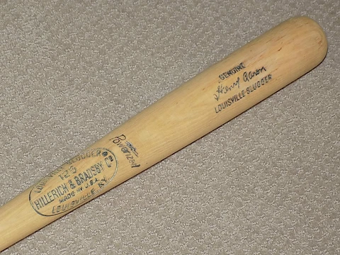 Hank Aaron H&B Signed Game Bat Atlanta Braves HOF JSA Cover