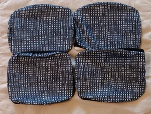 Kids Unisex Accessory Set Washable Travel Lot Sport Black White Gray Plaid Print - Picture 1 of 3