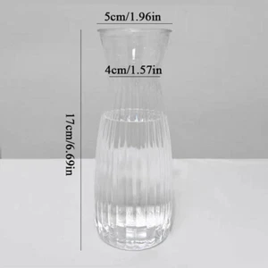 Transparent Anti Drop Imitation Crystal Vase Creative Home Decoration 1Pcs Clear - Imagen 1 de 16