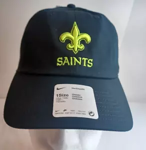 New Orleans Saints Nike Heritage 86 Volt Adjustable Hat Strapback Men NFL - Picture 1 of 10