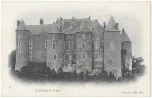 Château de LUYNES 37 facade postcard precursor with green back uncirculated ~1910 - Picture 1 of 2