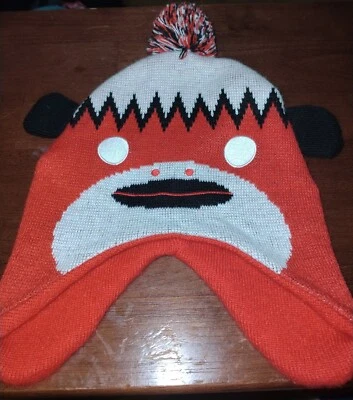NCAA Georgia Bulldogs Youth Girls Sock Monkey Beanie Football by Outerstuff  - Image 1 of 3