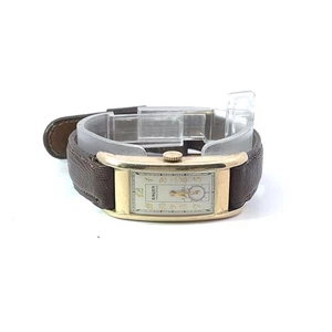 Gruen Curvex Precision White Dial Manual Wind Mens Watch 47mm x 20mm - Picture 1 of 9