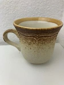 Vintage Mikasa Whole Wheat E8000 Coffee Mug Cup Japan 1970s Stoneware Retro - Picture 1 of 3