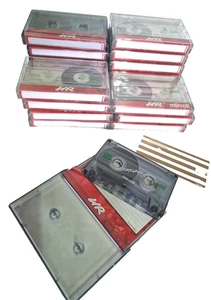10 x Maxell UR 120 min MC Kassetten Cassette IEC TYPE I & einleger unbeschriftet - Bild 1 von 6