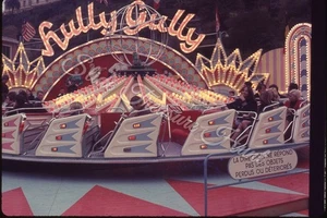 Amusement Park Hully Gully Ride Monte Carlo 35mm Slide 1960s - Picture 1 of 3