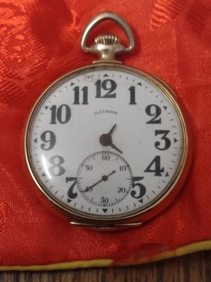 SUPER RARE THIN 17 sz Illinois Sangamo Special 23 Jewel Wind Model 10 14 GF CASE - Image 1 of 4